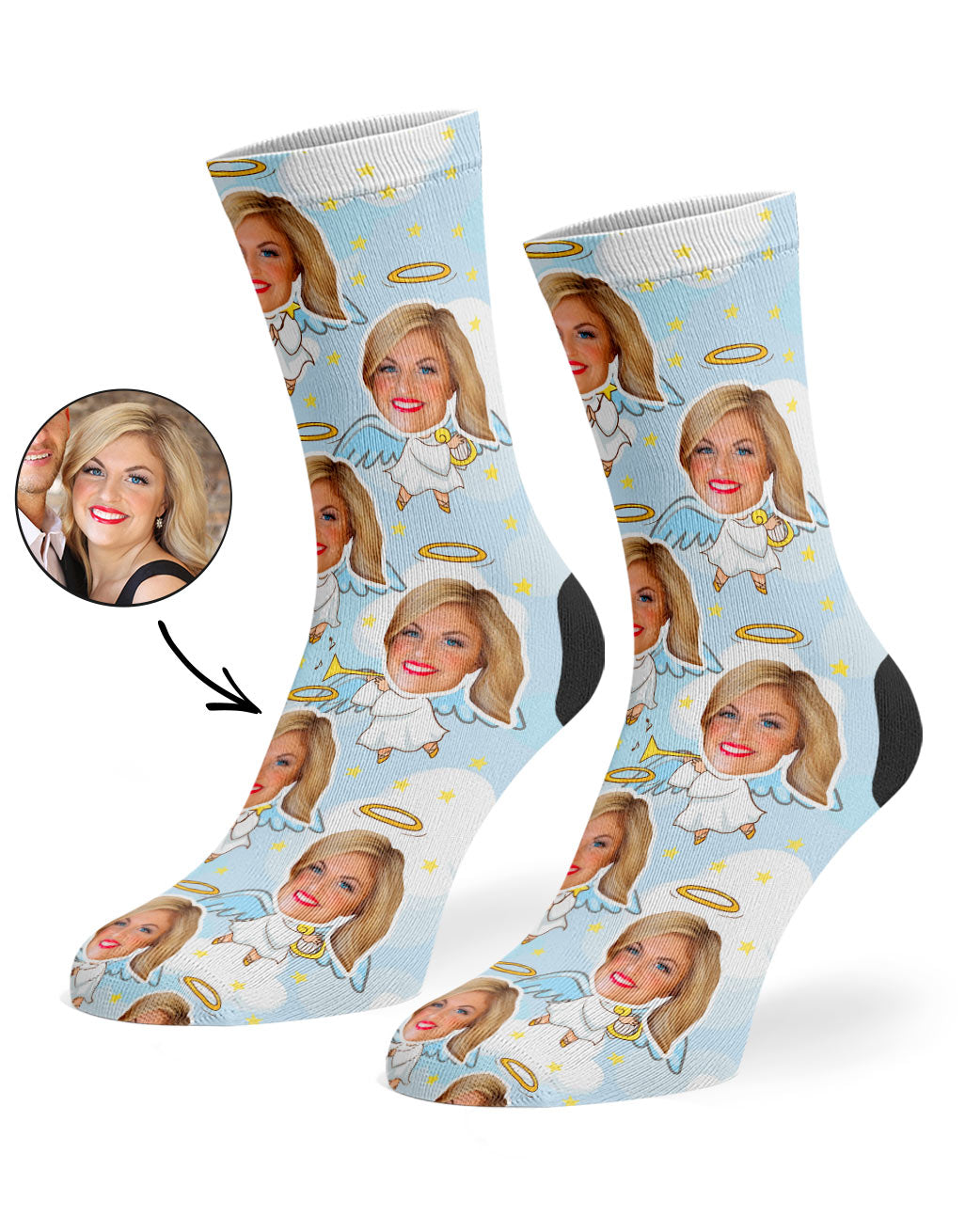 Angel Me Custom Socks