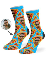 Pizza My Face Custom Socks