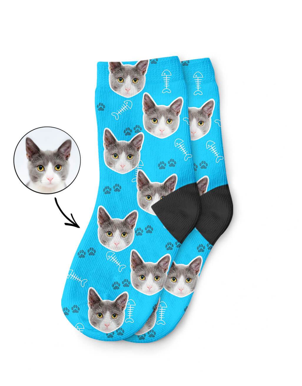 Your Cat On Kids Socks