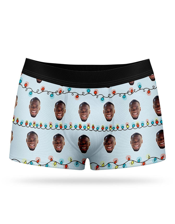 Christmas Lights Custom Boxers