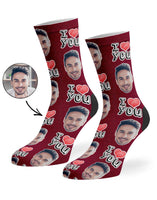 I Heart You Custom Socks