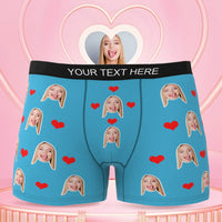 Men's Face Underwear 3D Online Preview Heart Boxer Briefs Funny Gift For Him