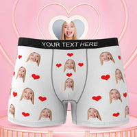 Men's Face Underwear 3D Online Preview Heart Boxer Briefs Funny Gift For Him