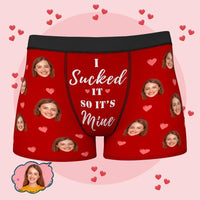 Personalised Funny Face Boxers Custom Photo Underwear Gift For Men-it's Mine