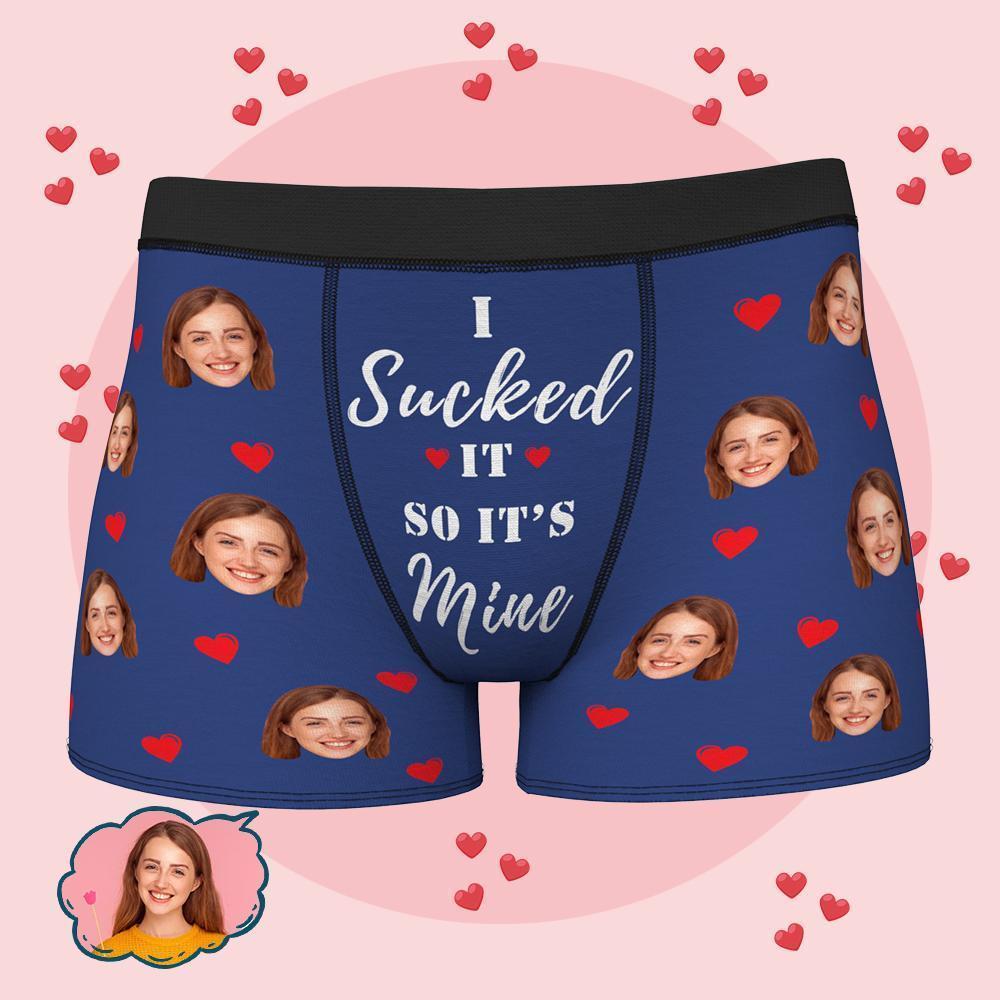 Personalised Funny Face Boxers Custom Photo Underwear Gift For Men-it's Mine