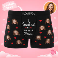 Personalised Funny Face Boxers Custom Photo Underwear Gift For Men-it's Mine