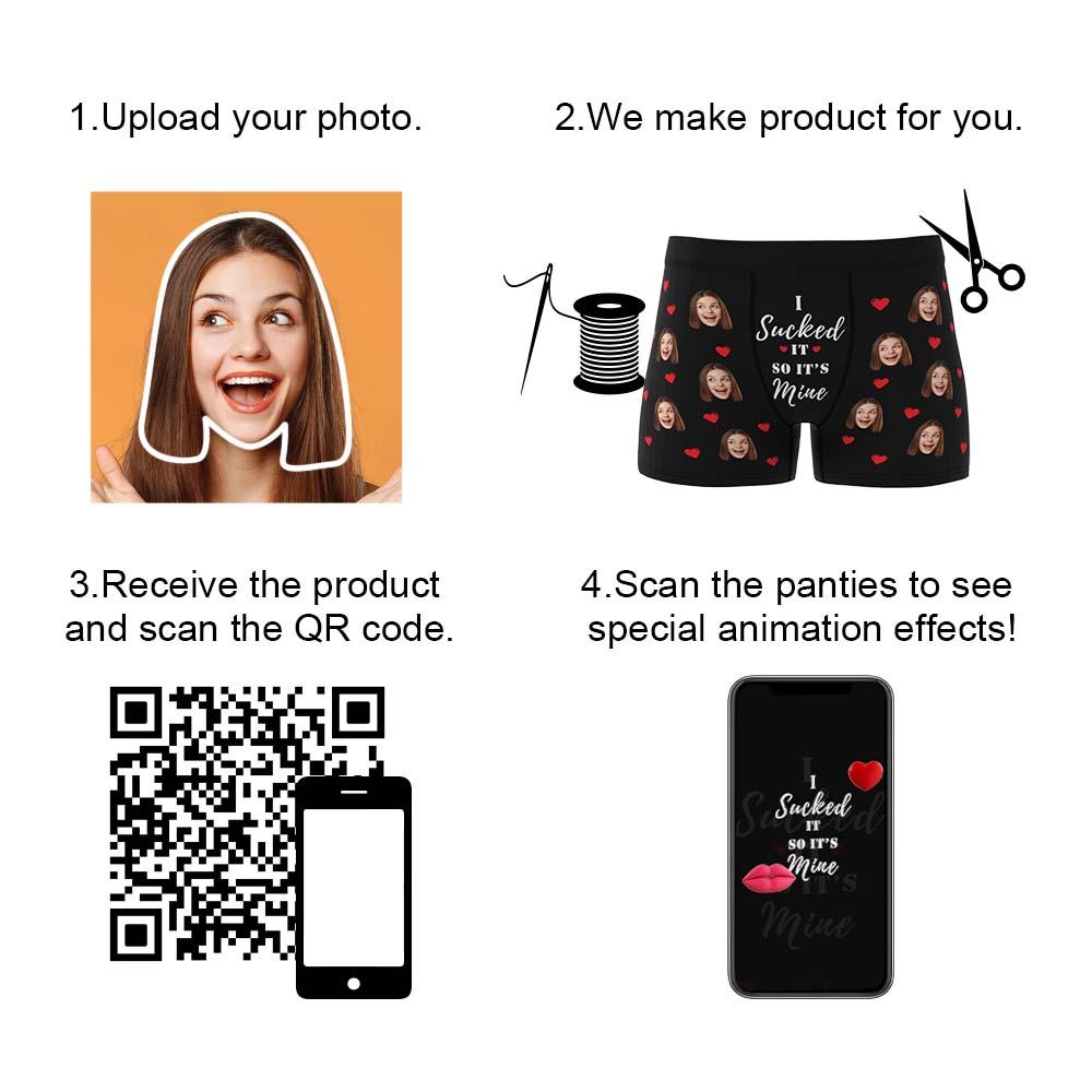 Personalised Funny Face Boxers Custom Photo Underwear Gift For Men-it's Mine