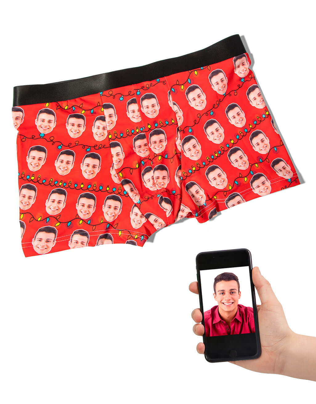 Christmas Lights Custom Boxers