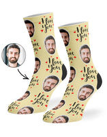 I Love You Custom Socks