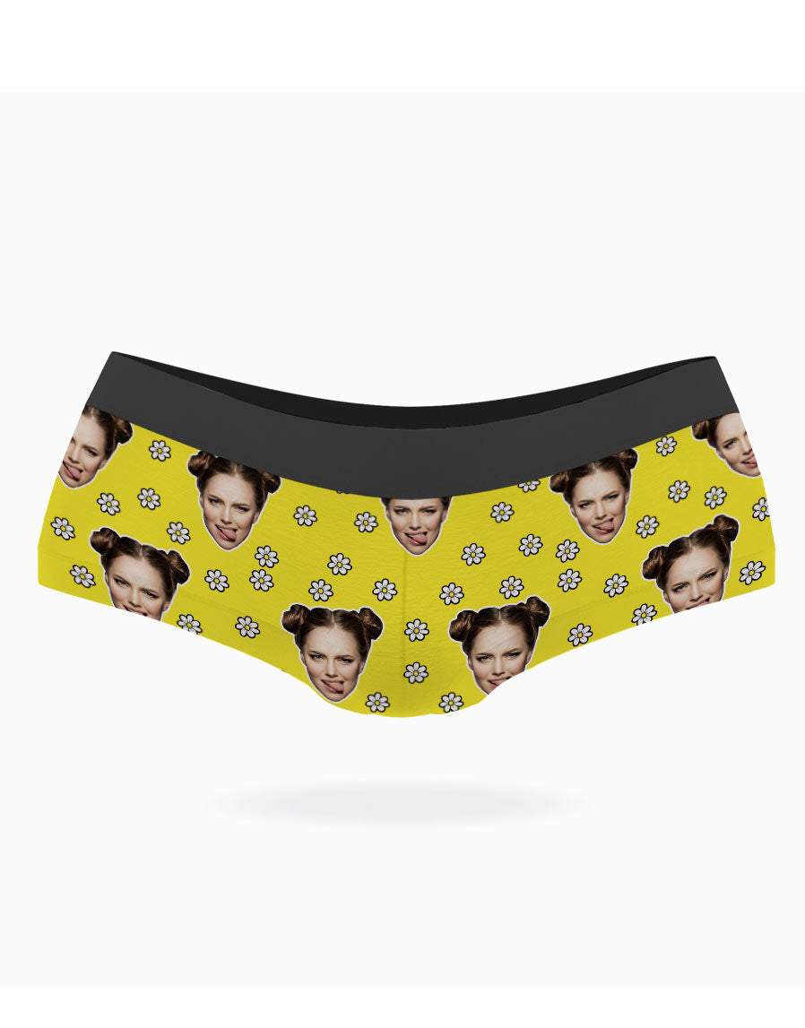 Face Daisies Custom Panties