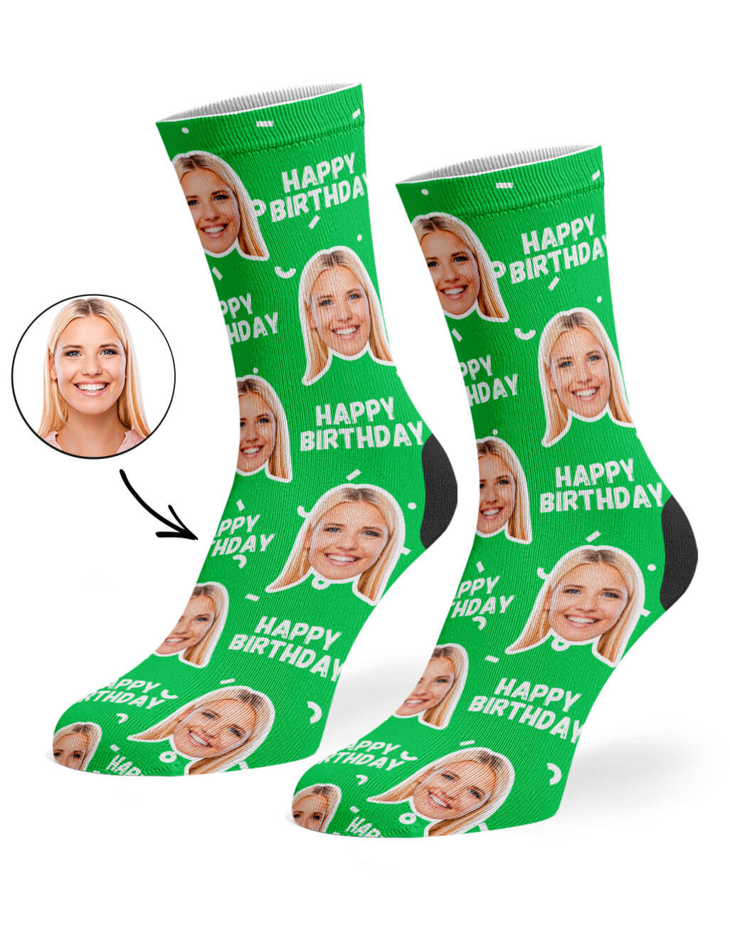 Happy Birthday Custom Socks