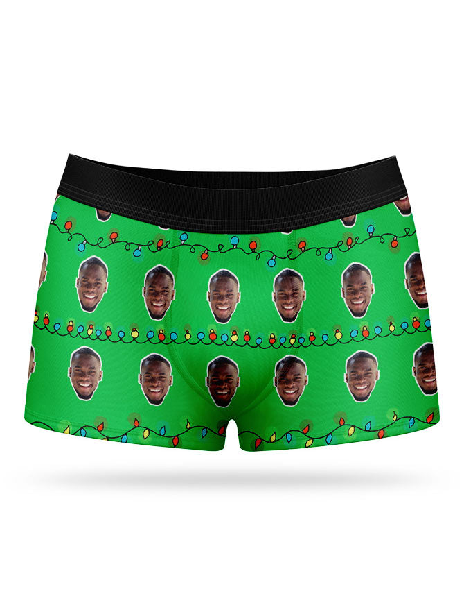 Christmas Lights Custom Boxers