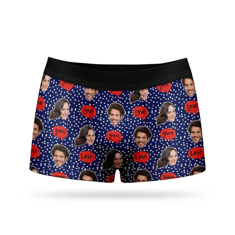 Love You Custom Boxers