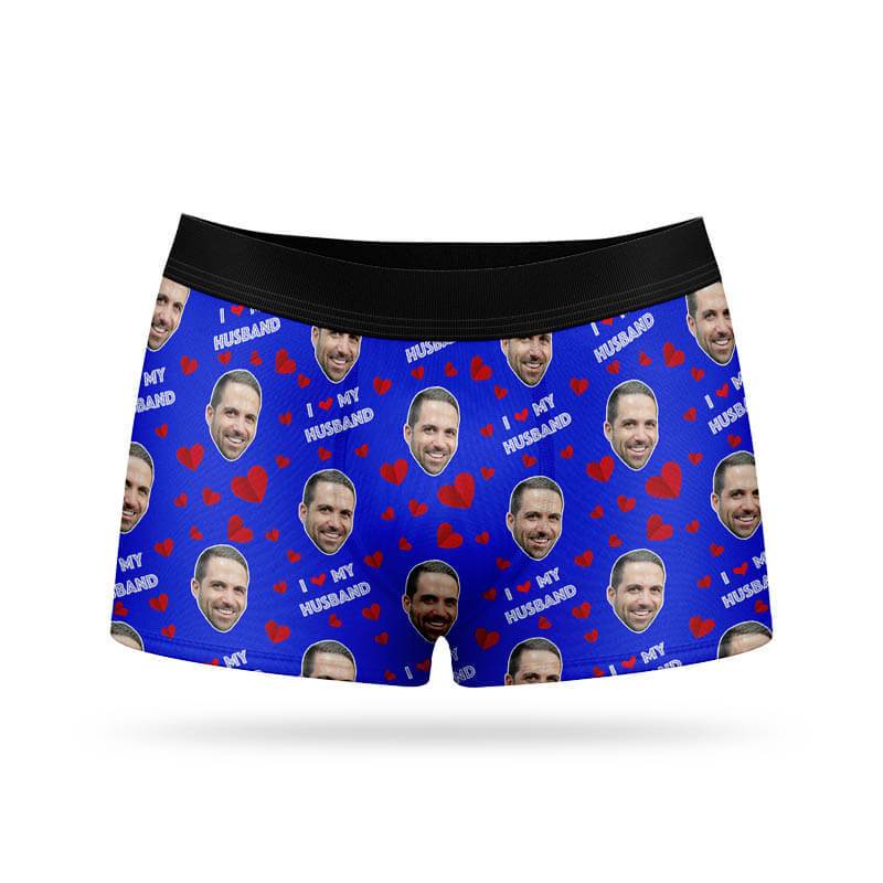 I Love My Husband Custom Boxers