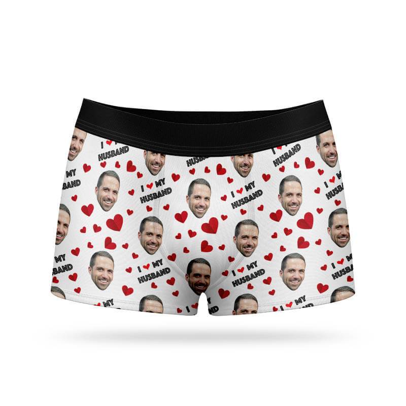 I Love My Husband Custom Boxers