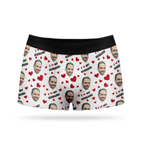 I Love My Husband Custom Boxers