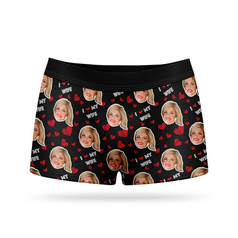 I Love My Wife Custom Boxers