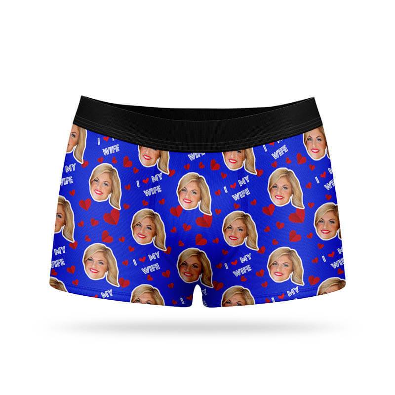 I Love My Wife Custom Boxers