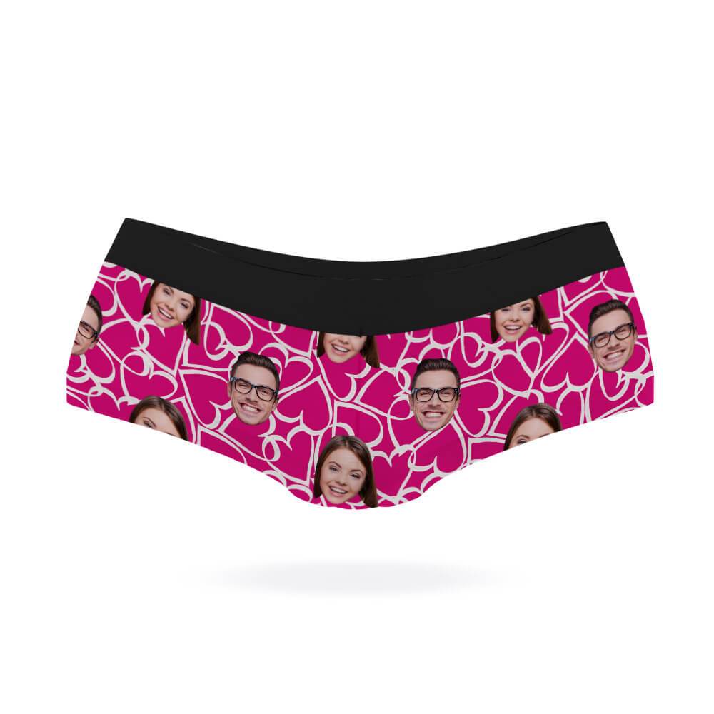 Doodle Hearts Custom Panties