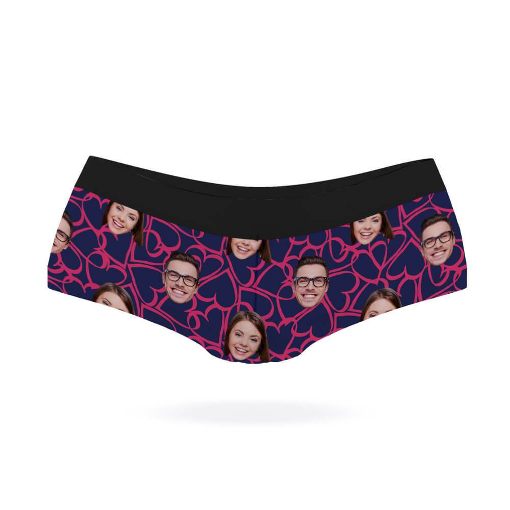 Doodle Hearts Custom Panties