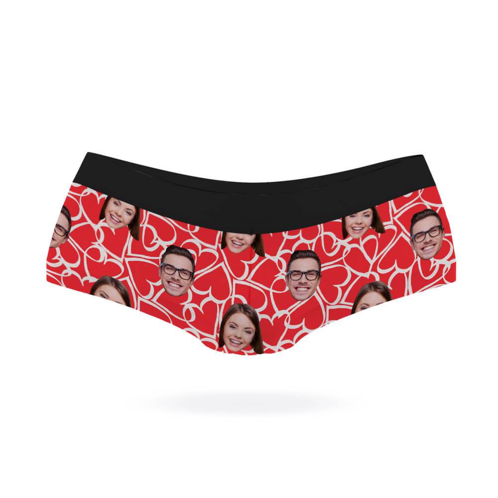 Doodle Hearts Custom Panties