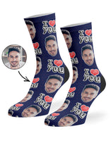 I Heart You Custom Socks