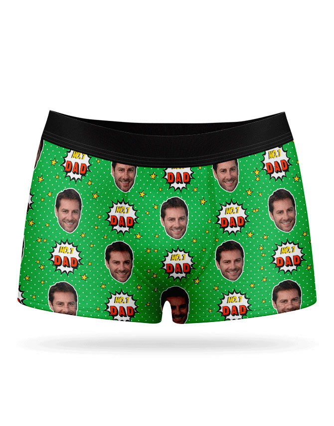 Number 1 Dad Custom Boxers