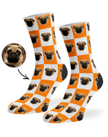 Chequered Dog Custom Socks