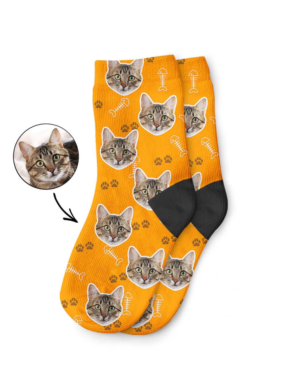 Your Cat On Kids Socks