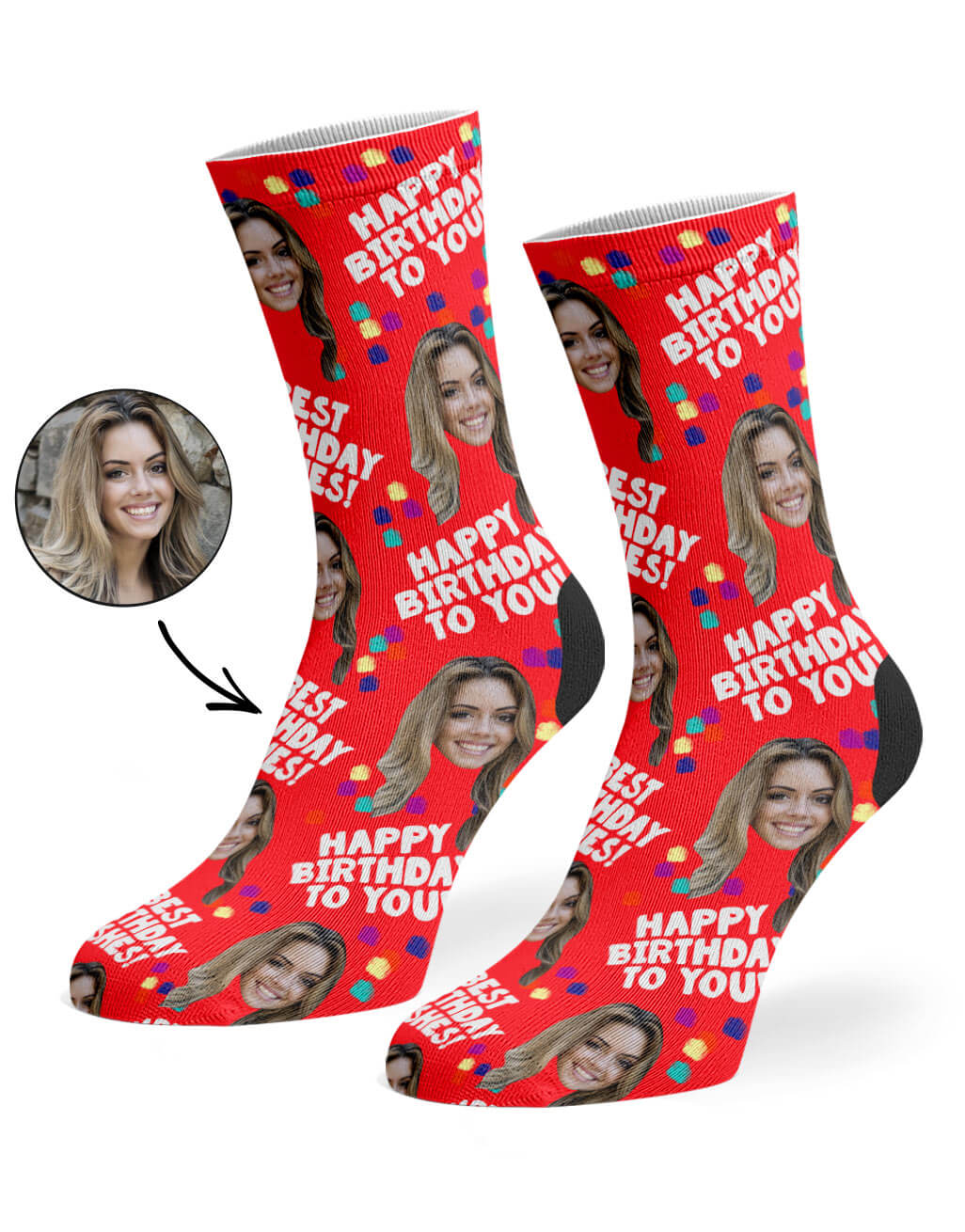 Birthday Party Custom Socks