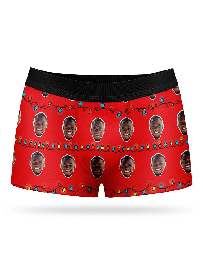 Christmas Lights Custom Boxers