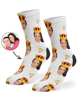 King & Queen Custom Socks