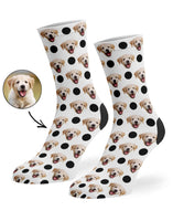 Polka Dog Custom Socks