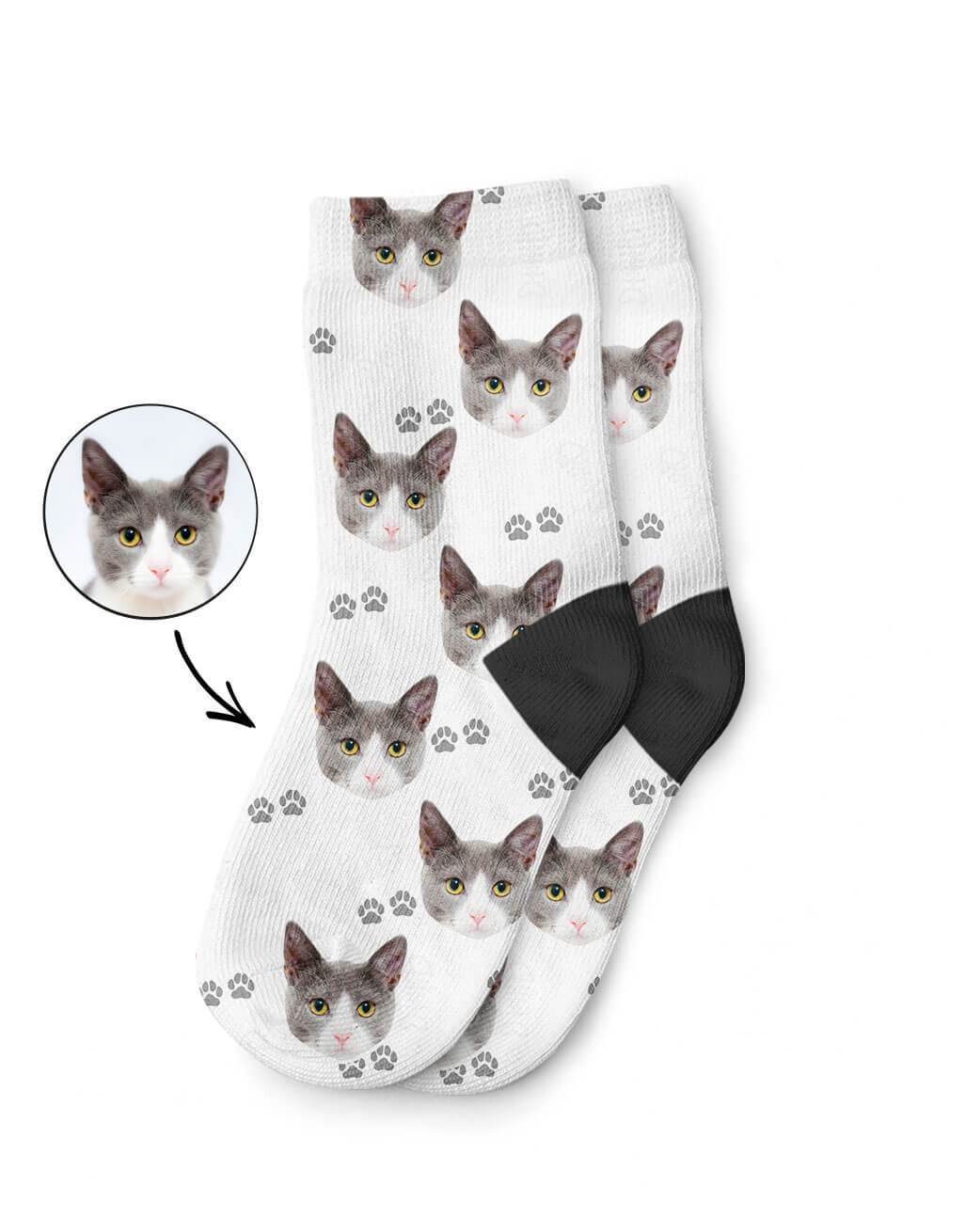 Your Cat On Kids Socks