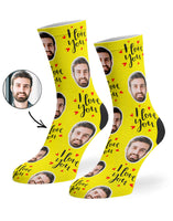 I Love You Custom Socks