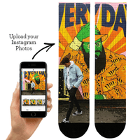 Instagram Photo Custom Socks