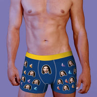 Custom Men Face Boxer Personalised Banana Shorts