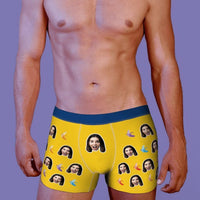 Custom Men Face Boxer Personalised Banana Shorts