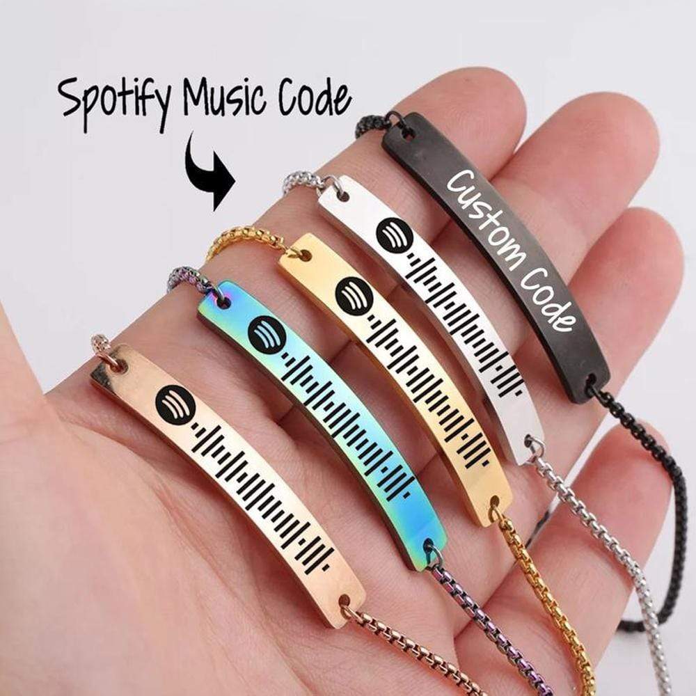 Custom Spotify Code Bracelet  Graduation Bracelets For Her