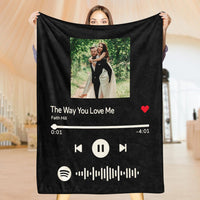 Spotify Blanket Custom Blankets Personalized Wedding Gifts