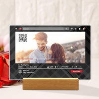 Personalized YouTube Video QR Code Plaque Valentine's Day Gifts for Her