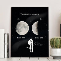 Custom Moon Plaque Acrylic Plaque Valentine's Day Gifts For Couple