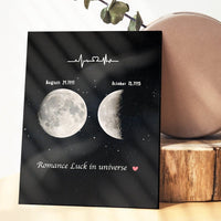 Personalised Moon Plaque Acrylic Plaque Valentine's Day Gifts For Her