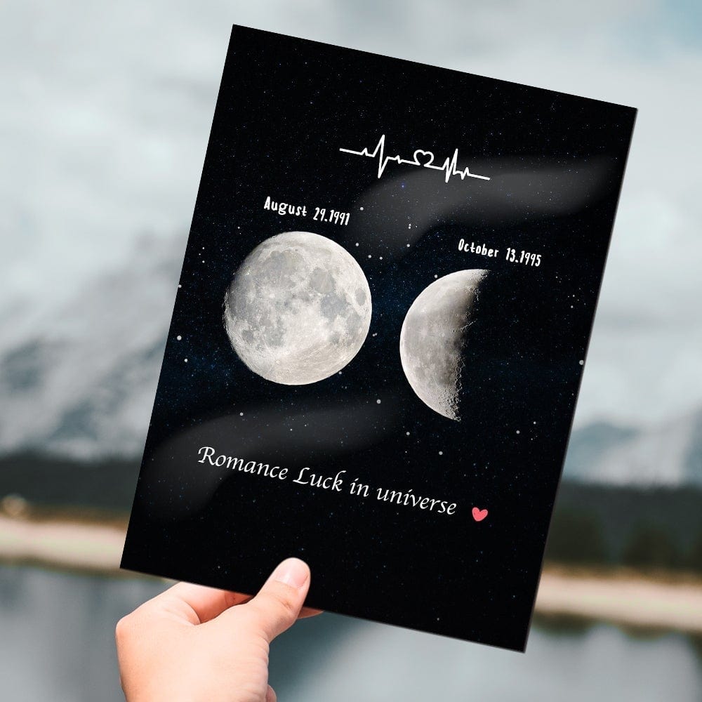 Moon Phase Date Gifts Moon Phase Plaque Couple Birthday Gifts