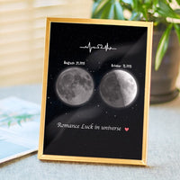 Moon Phase Plaque Date Gifts Moon Gifts Marriage Gifts For Couple