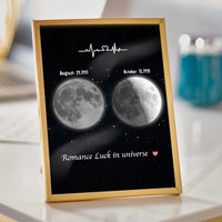 Personalised Moon Plaque Acrylic Plaque Valentine's Day Gifts For Her