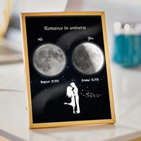 Custom Moon Plaque Acrylic Plaque Valentine's Day Gifts For Couple