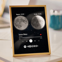 Moon Phase Plaque Date Gifts Moon Gifts Marriage Gifts For Couple