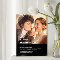 Personalized Love Movie Poster Home Decor Gifts for Couples Acrylic