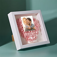 Custom Scannable Spotify Code Photo Music Flower Shadow Box Personalized Flower Shadowbox Frame Gift